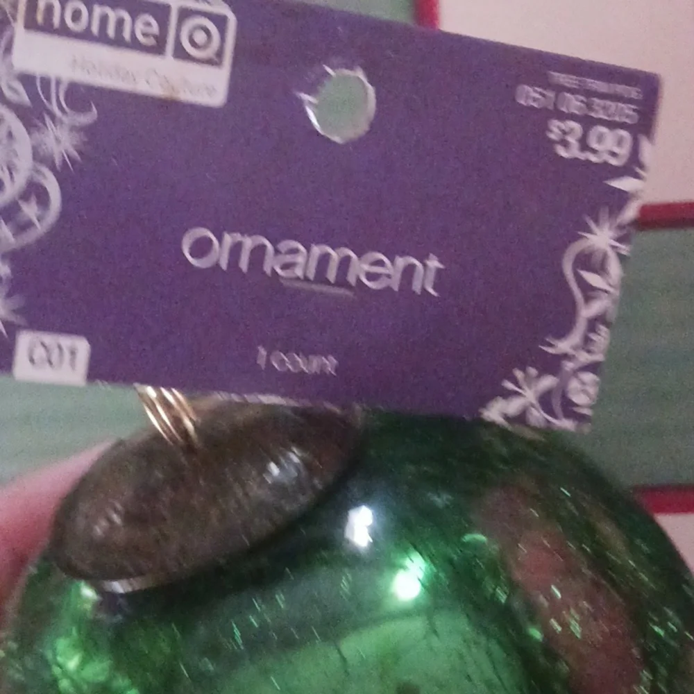 Target Mardi Gras Purple & Green Weighted Ornaments